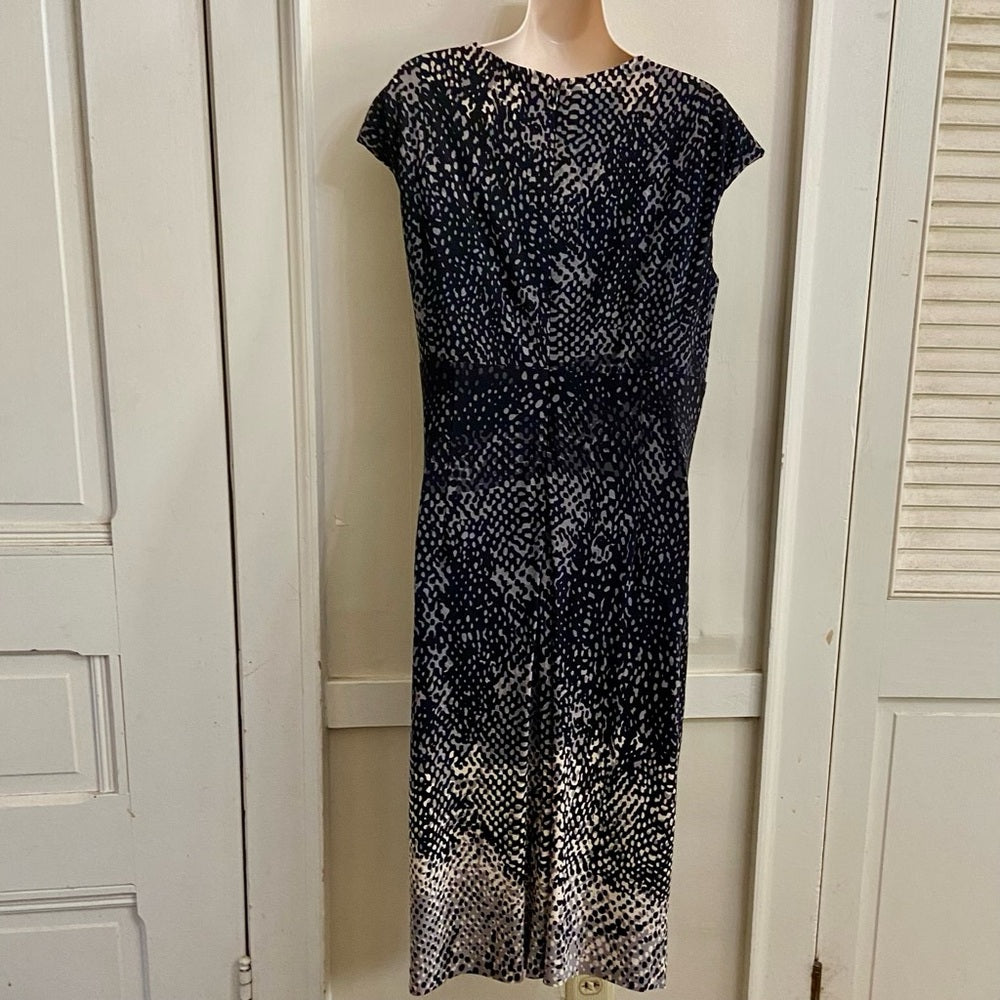 Anne KleinBlack-Gray Stretchy Dress (12)