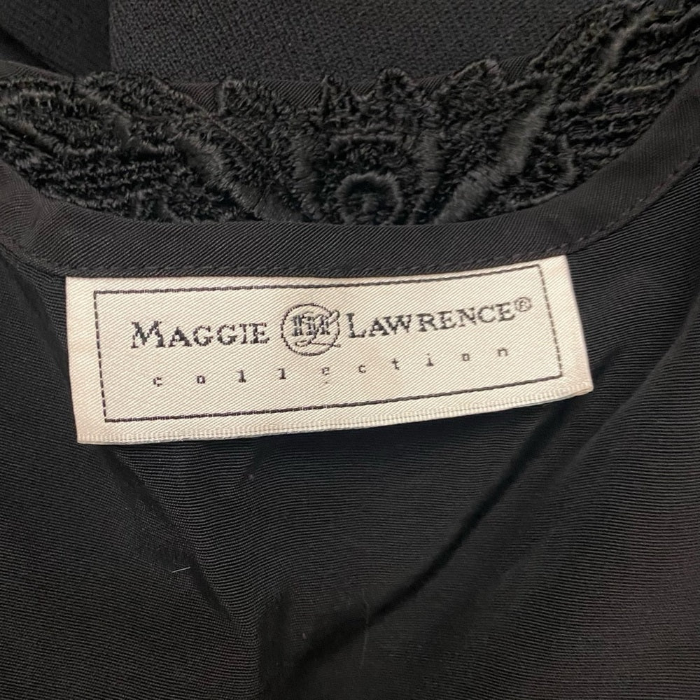 Maggie Lawrence Black Lace Top Sleeveless Blouse (L)