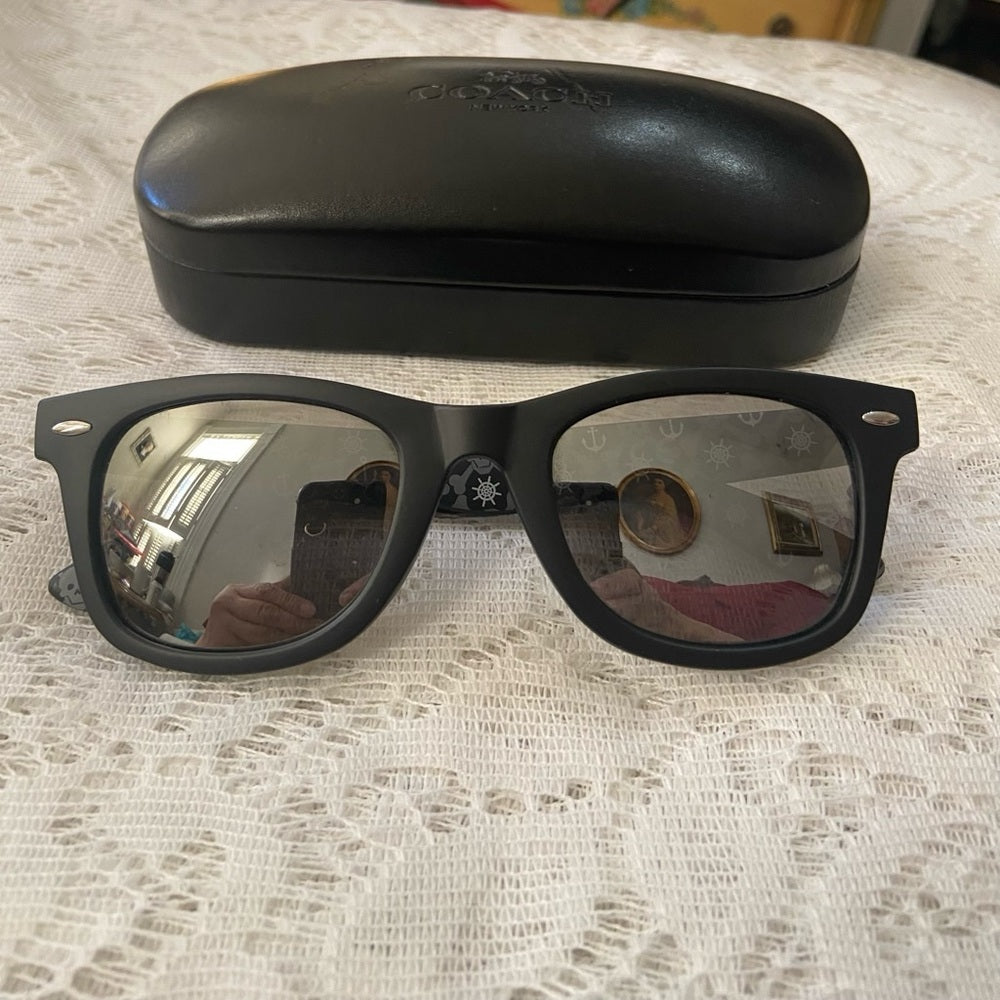 Disney Black Mirrored Adult Sunglasses With Case