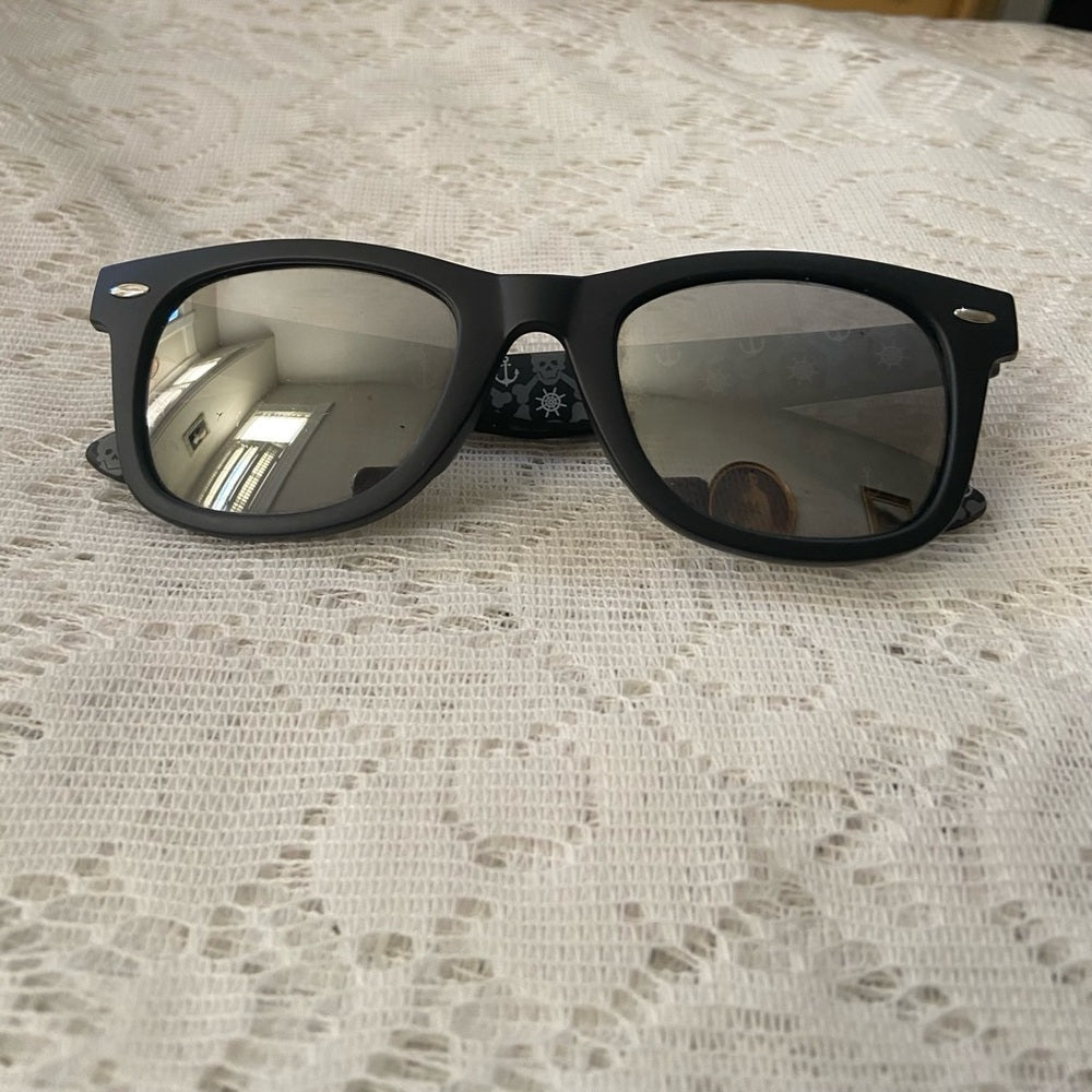 Disney Black Mirrored Adult Sunglasses With Case