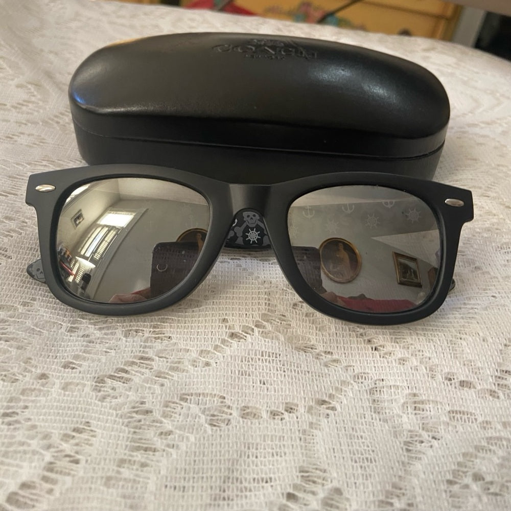 Disney Black Mirrored Adult Sunglasses With Case