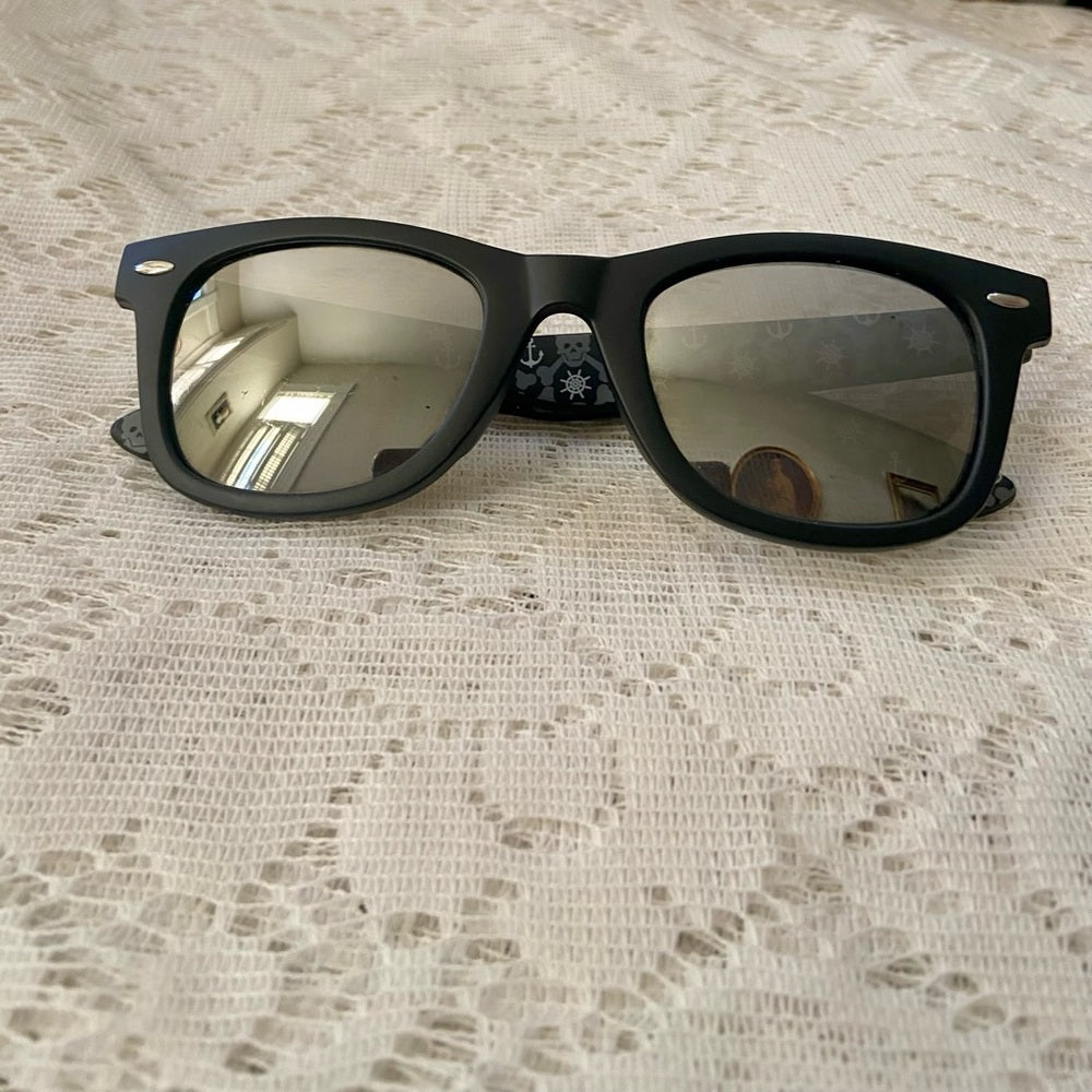 Disney Black Mirrored Adult Sunglasses With Case