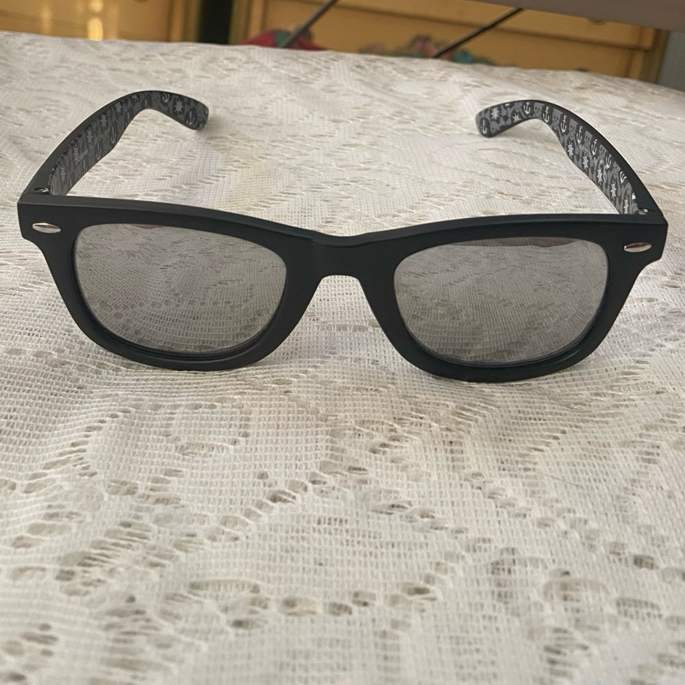 Disney Black Mirrored Adult Sunglasses With Case