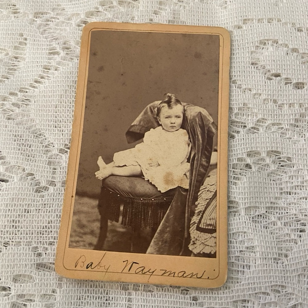 Antique, Lot of 2 Collectible Children Portraits 4in x 2.5in (J)