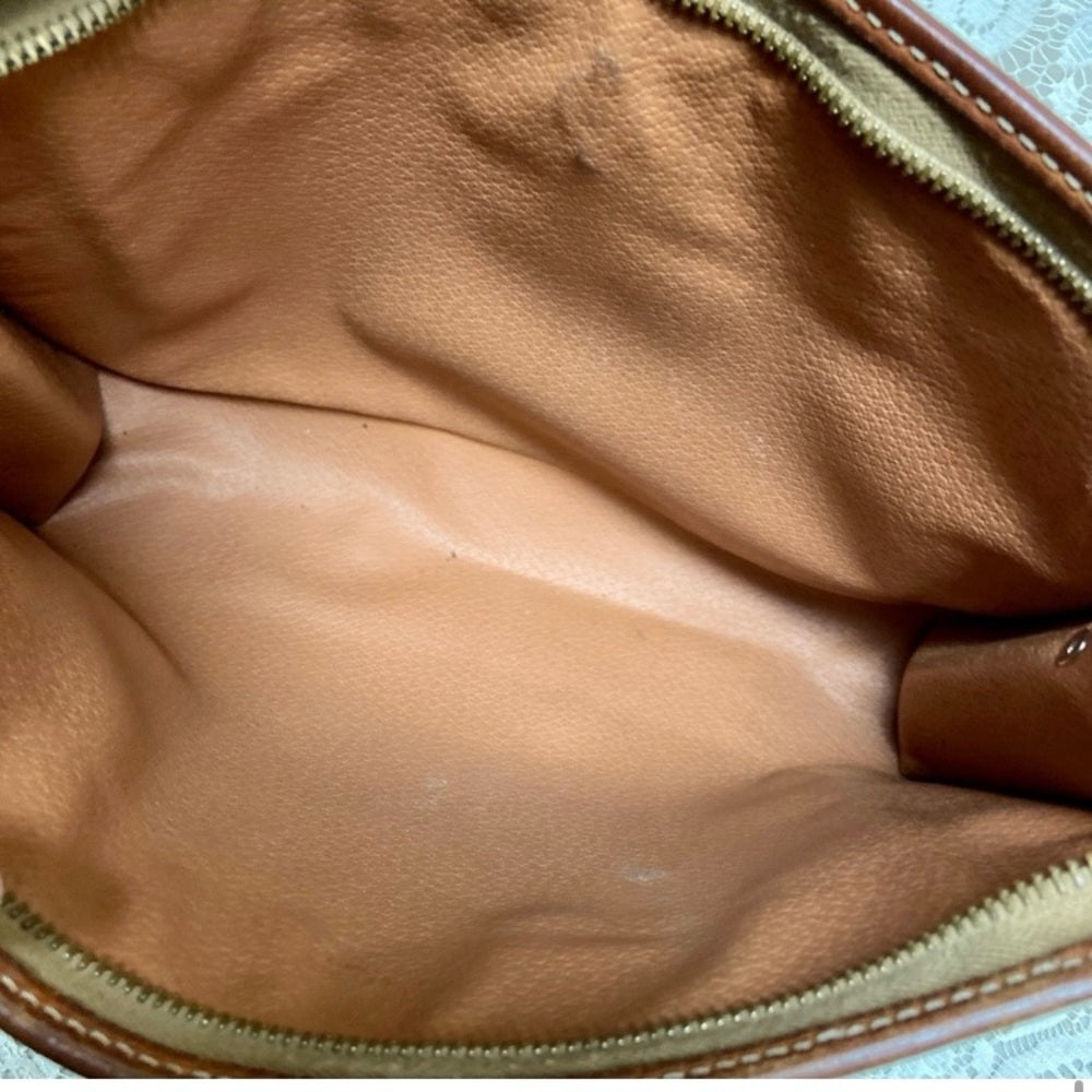 Celine, Paris, Italy Brown Mono 2-way Clutch-Crossbody