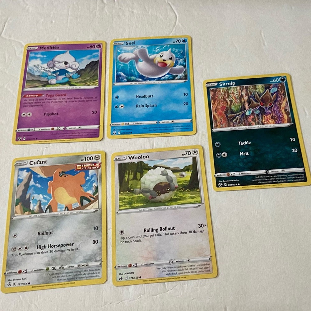 Lot II: 12pc Lot : 2 Gold Fan Arts Cards, 5 Pokemon Cards and 5 Pokémon F…