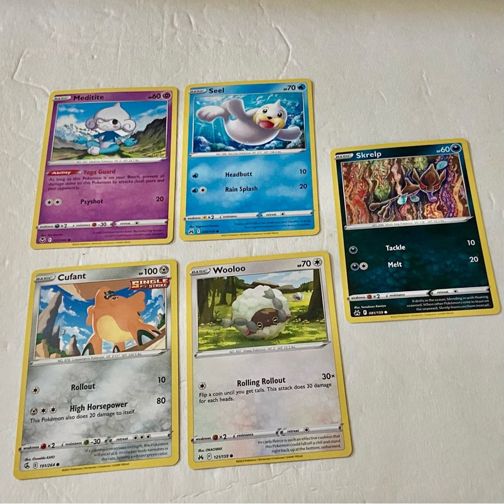 Lot II: 12pc Lot : 2 Gold Fan Arts Cards, 5 Pokemon Cards and 5 Pokémon F…