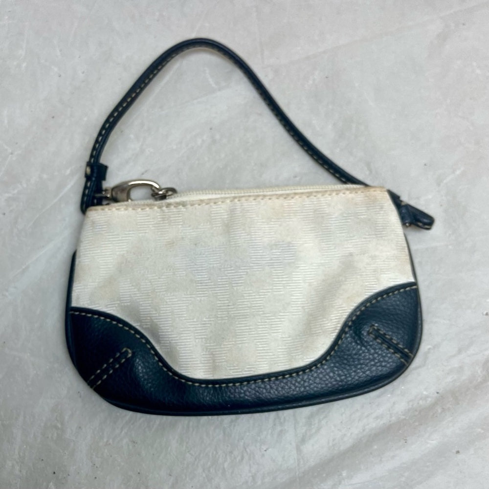 Vintage, New York Company, Black and White Small Clutch-Wristlet Bag 6.5in x 4in