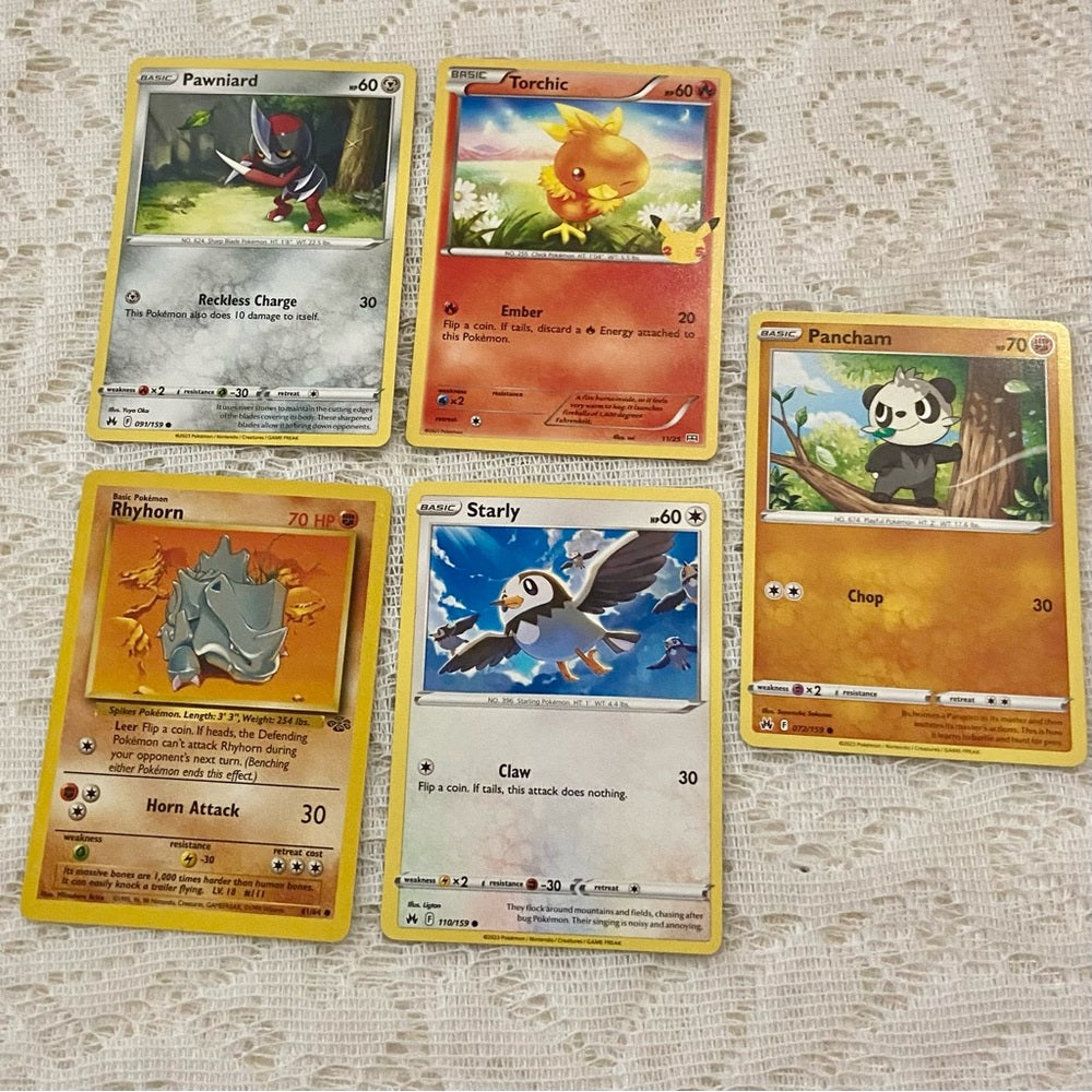 Lot MM: 12pc Lot : 2 Gold Fan Arts Cards, 5 Pokemon Cards and 5 Pokémon …