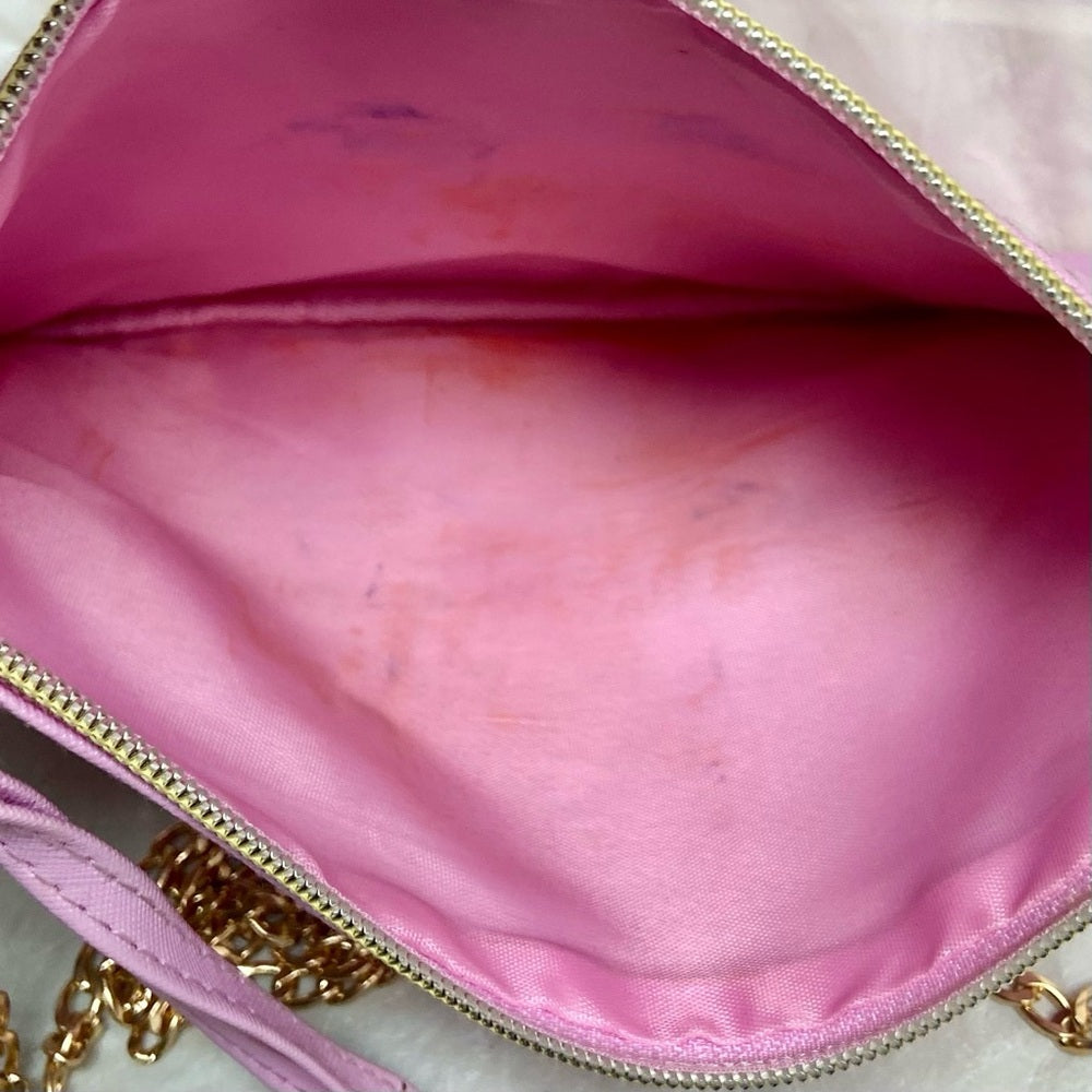 R & C Small Pink Crossbody Pouch-Bag - 9in x 6.5in
