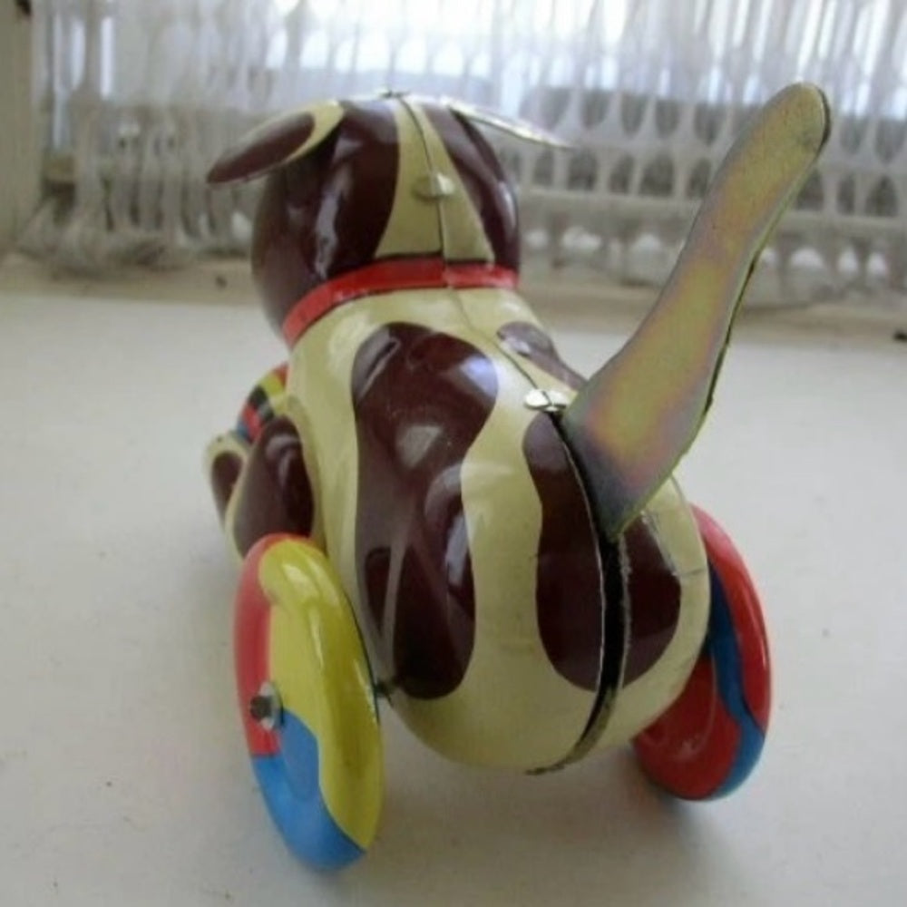 Friction Tin Puppy Pull Toy