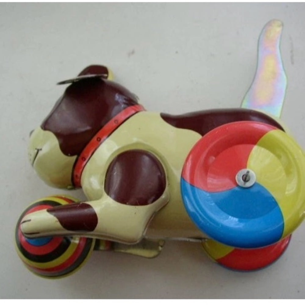 Friction Tin Puppy Pull Toy
