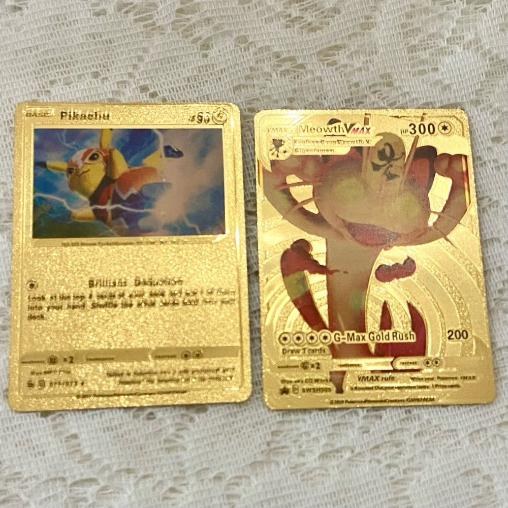 Lot NN: 12pc Lot : 2 Gold Fan Arts Cards, 5 Pokemon Cards and 5 Pokémon …