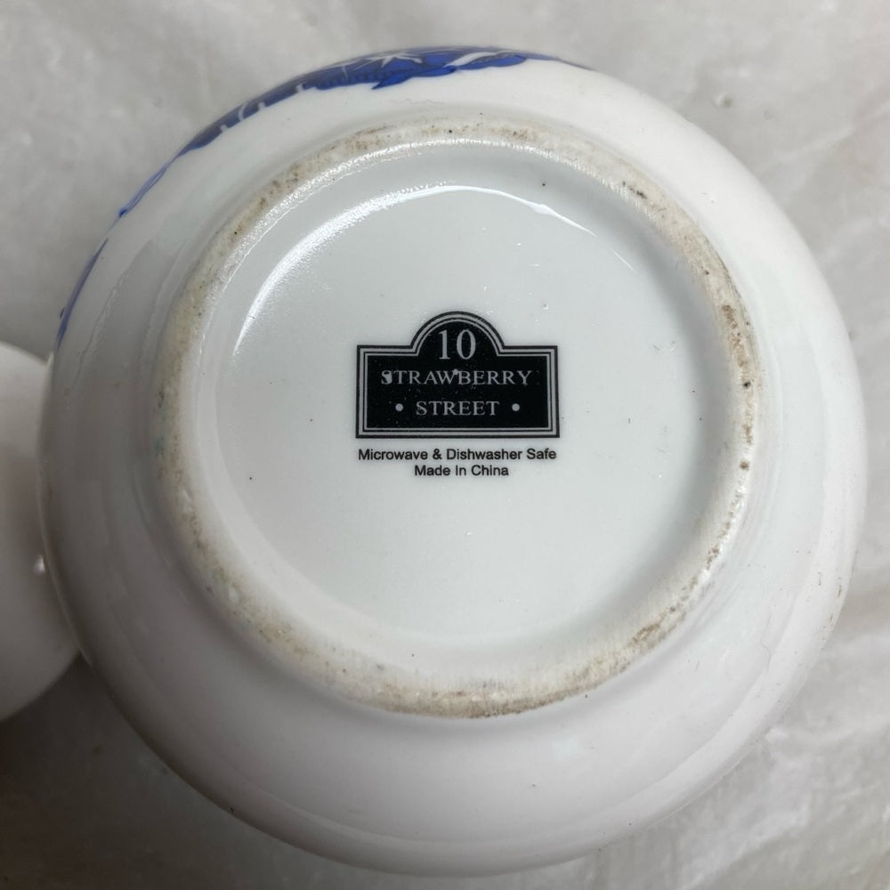 Vintage Blue Willow Ceramics, Jam, Sugar, Tea Jar