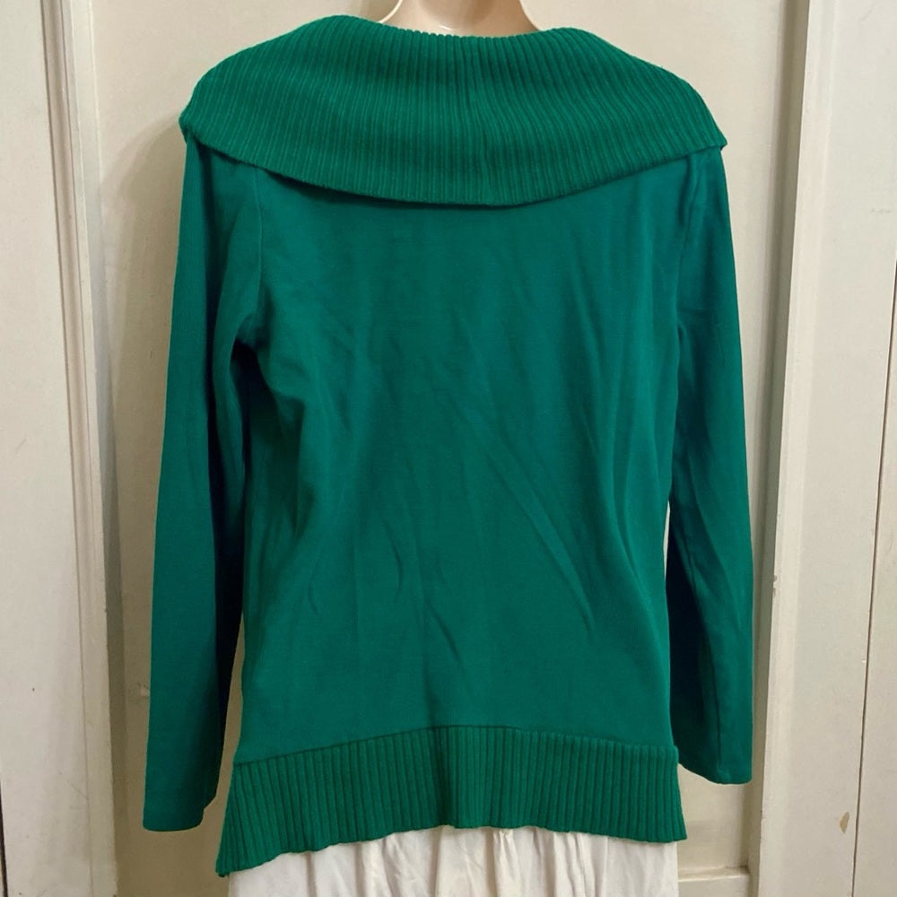 Rafaella Green Turtle Neck Sweater (M)
