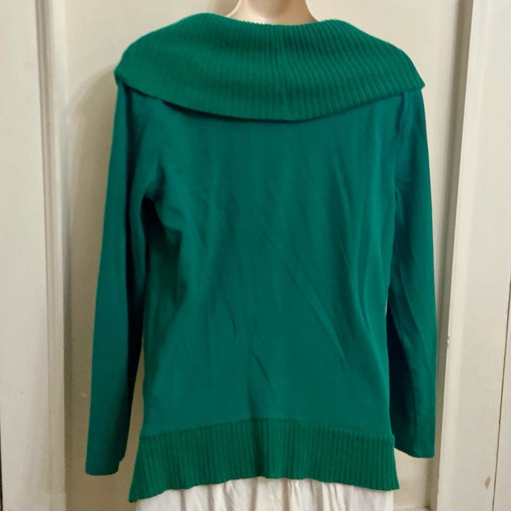 Rafaella Green Turtle Neck Sweater (M)