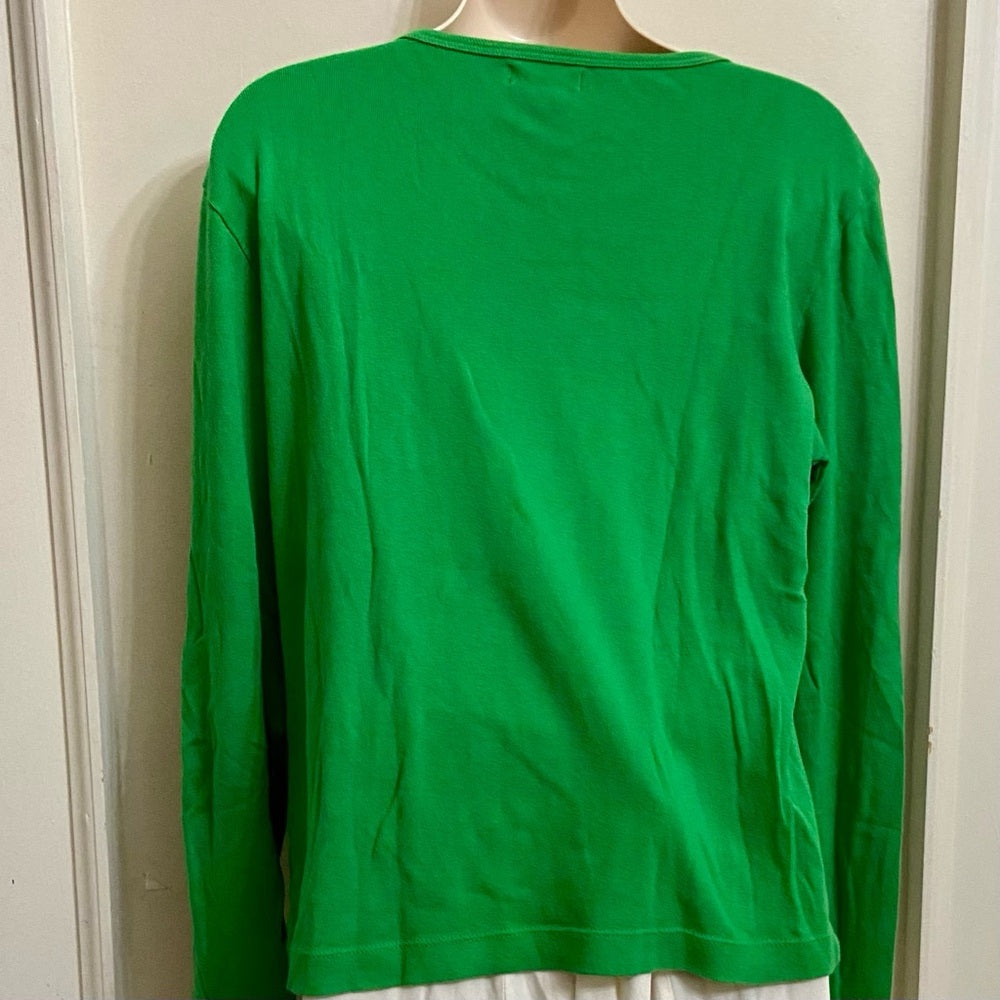 Steve Barry’s Green Pullover Sweater Blouse