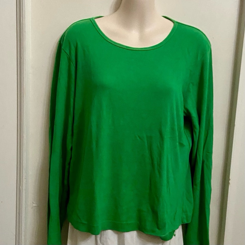 Steve Barry’s Green Pullover Sweater Blouse