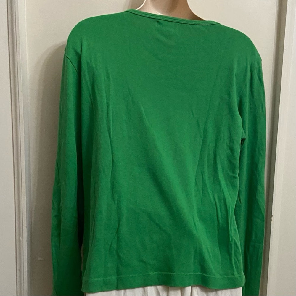 Steve Barry’s Green Pullover Sweater Blouse