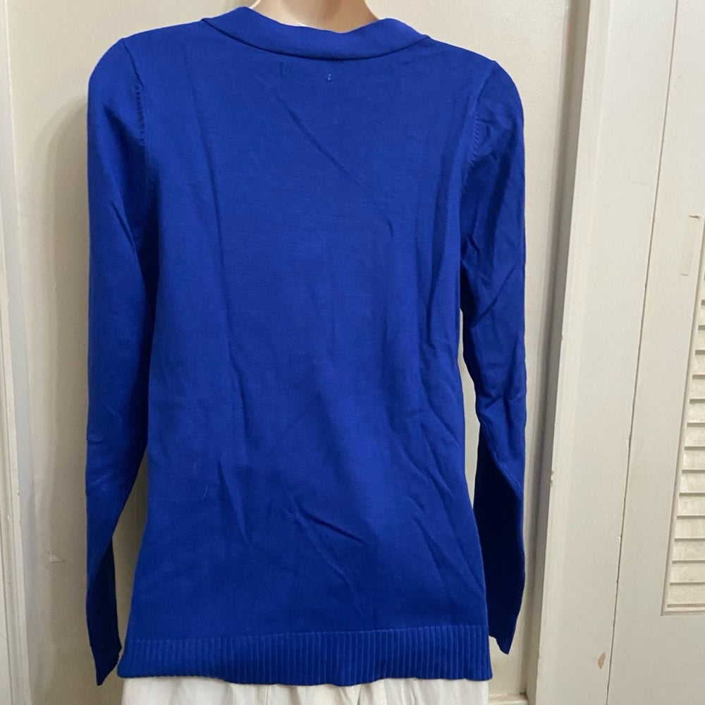 Worthington, Electric Blue Pullover Blouse (M)