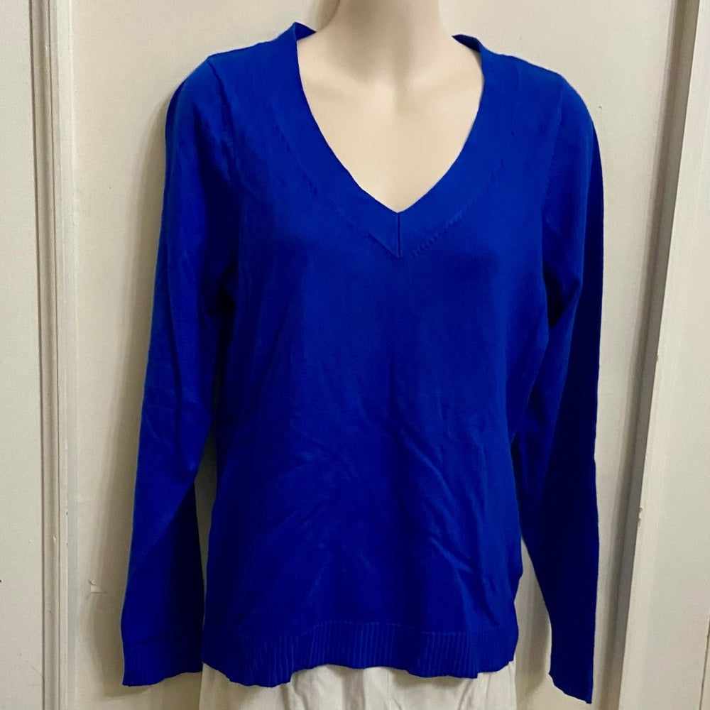 Worthington, Electric Blue Pullover Blouse (M)