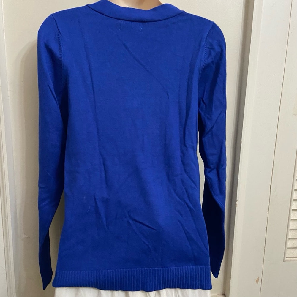 Worthington, Electric Blue Pullover Blouse (M)