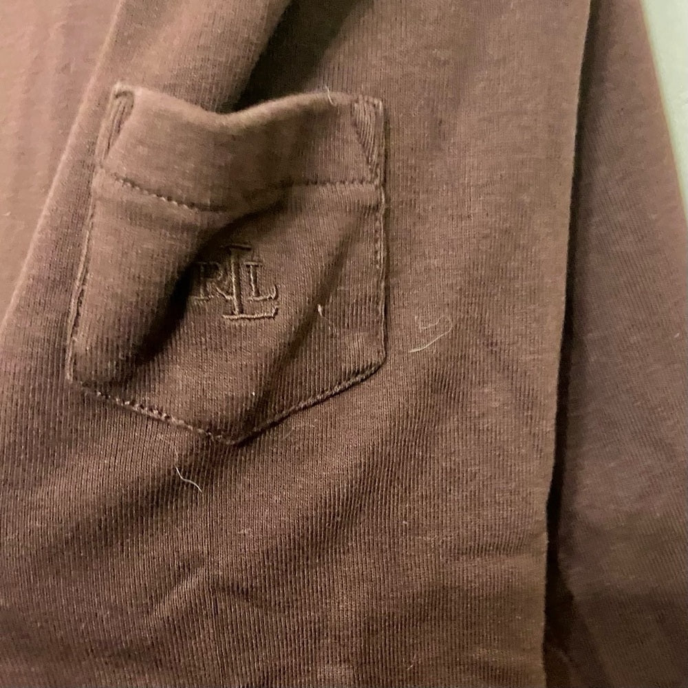 Ralph Lauren Brown Knitted Pullover Sweater Blouse (M)