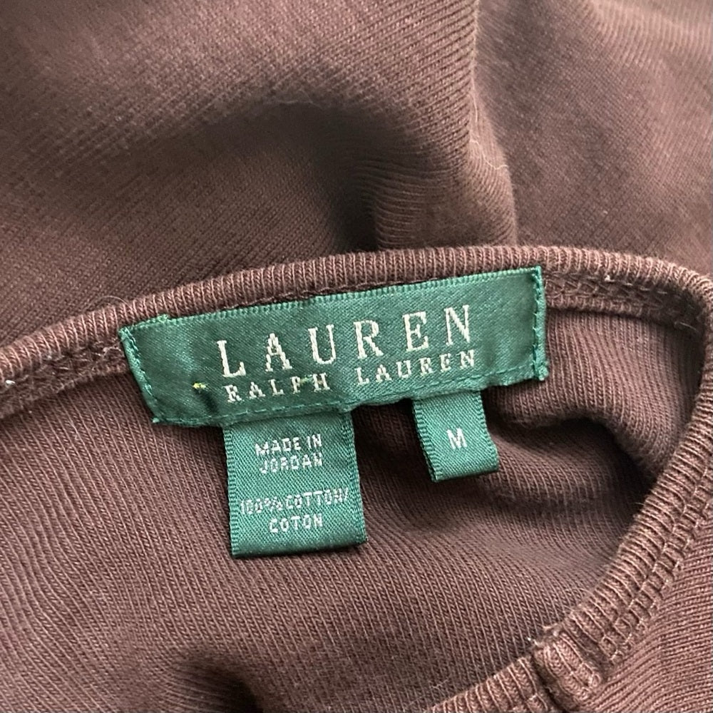 Ralph Lauren Brown Knitted Pullover Sweater Blouse (M)