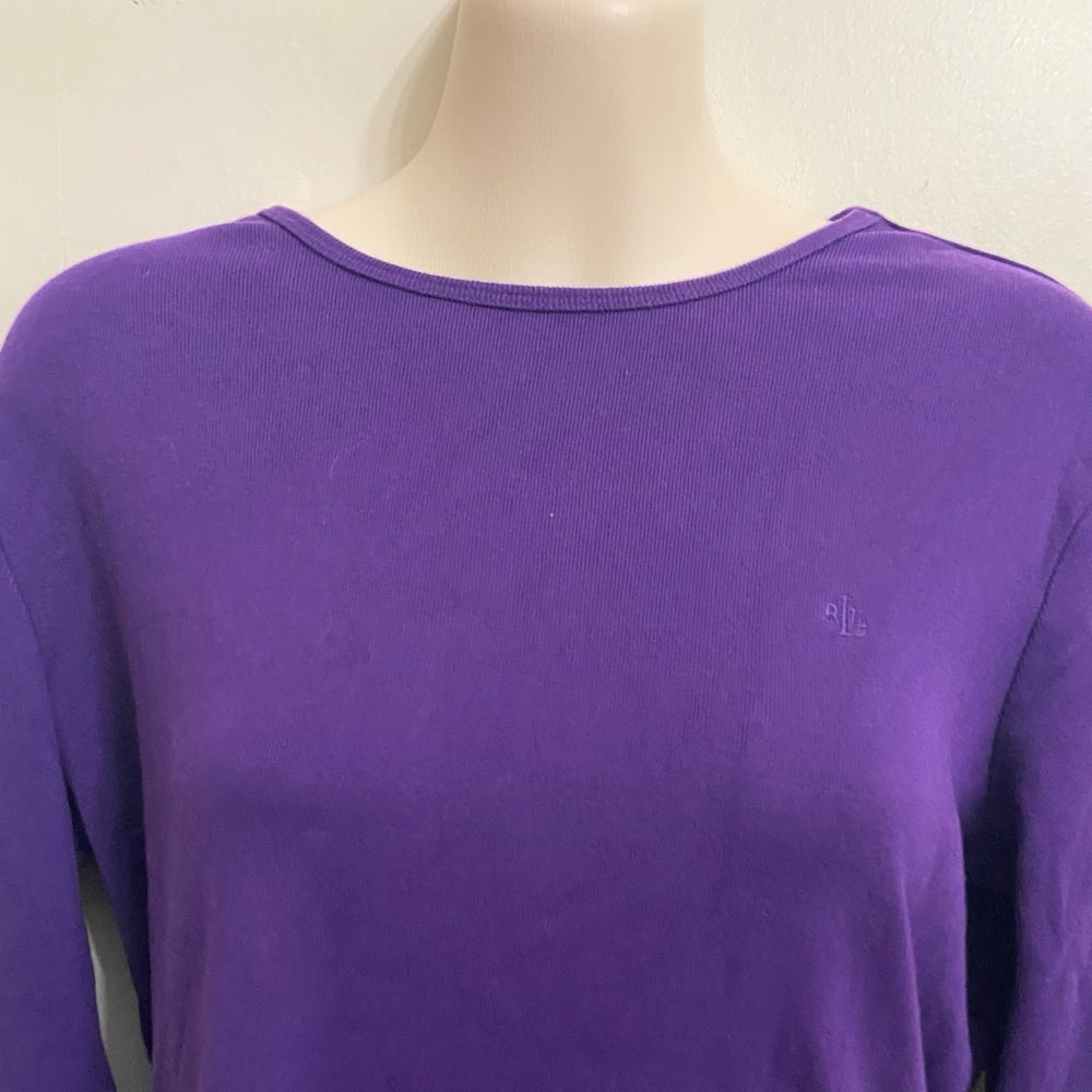 Ralph Lauren Dark Purple Pullover Blouse (M)