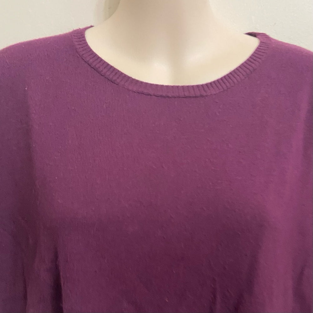 Requirements Burgundy Pullover Sweater Blouse (L)