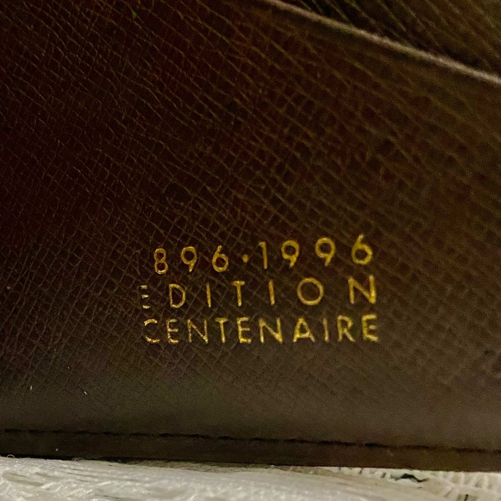 Louis Vuitton Damier Ebene Mens Credit Card Wallet 1896-1996 Edition Cen…
