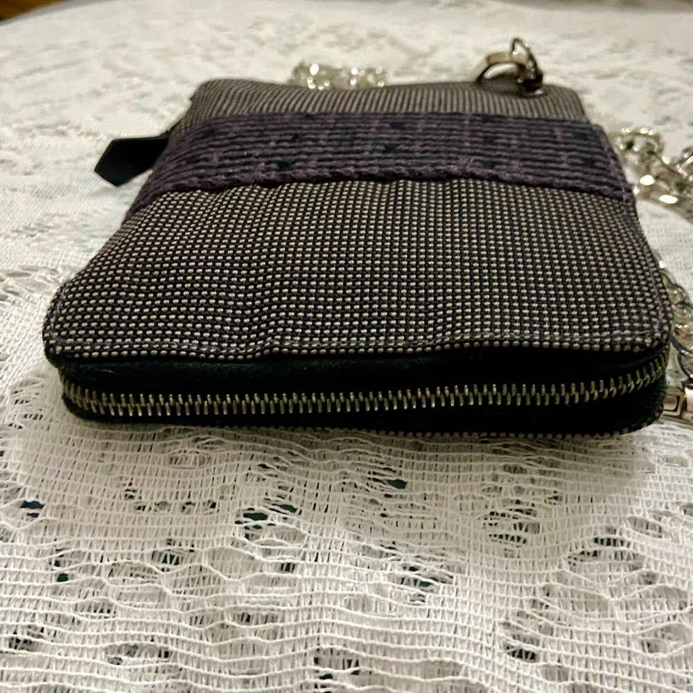 Hermes Her Line Gray Zip-Around Wallet -Agenda Day Planner Crossbody