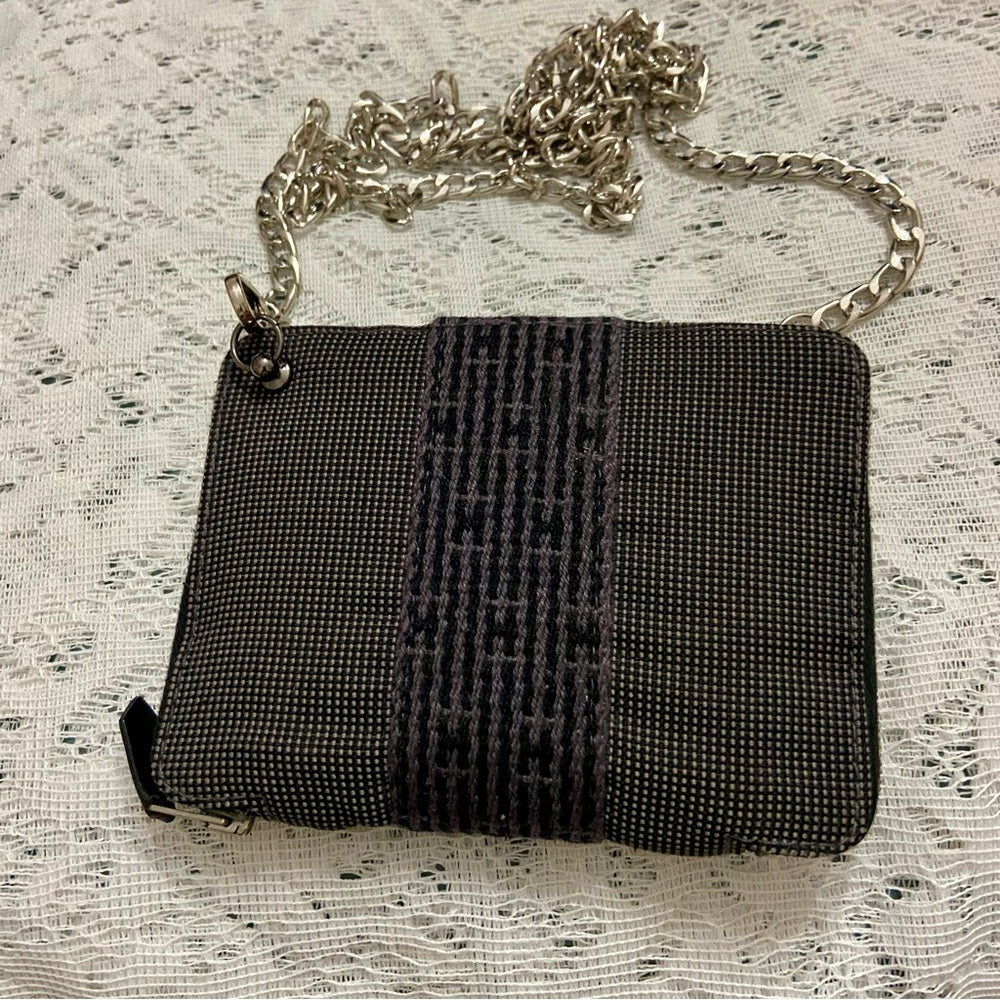 Hermes Her Line Gray Zip-Around Wallet -Agenda Day Planner Crossbody