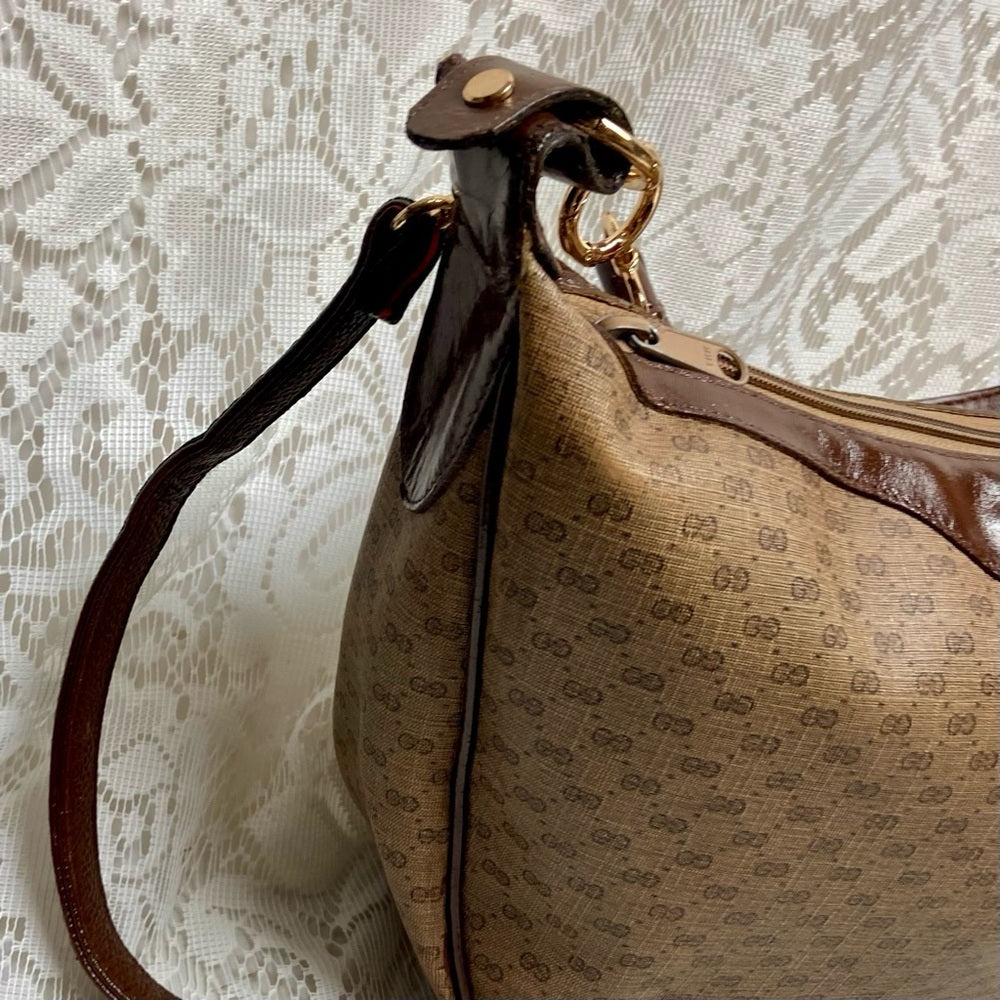 Vintage, Gucci, Handbag with Added Sherry Line Shoulder-Crossbody Strap