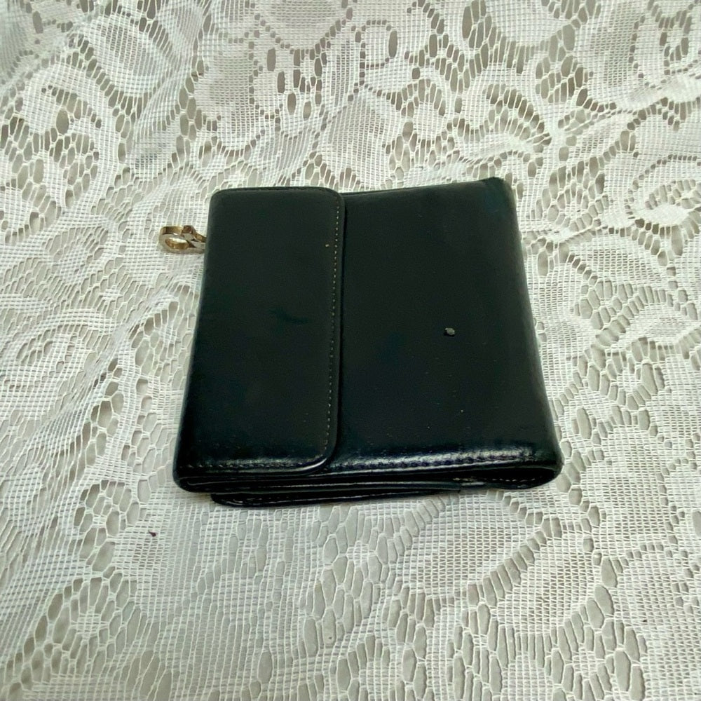 Vintage, Salvatore Ferragamo Unisex Compact Wallet 5in x 4in