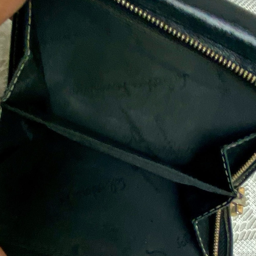 Vintage, Salvatore Ferragamo Unisex Compact Wallet 5in x 4in