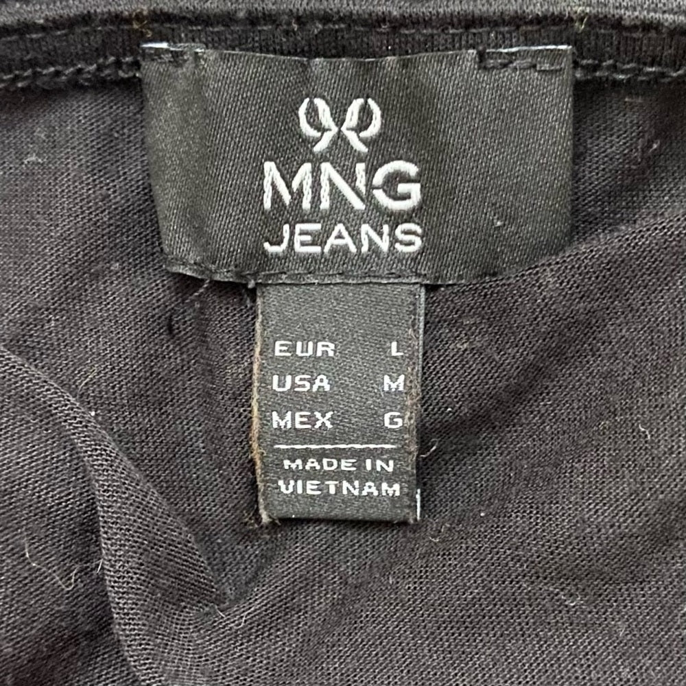 MNG Jeans Black Tiger T-shirt Blouse (M)