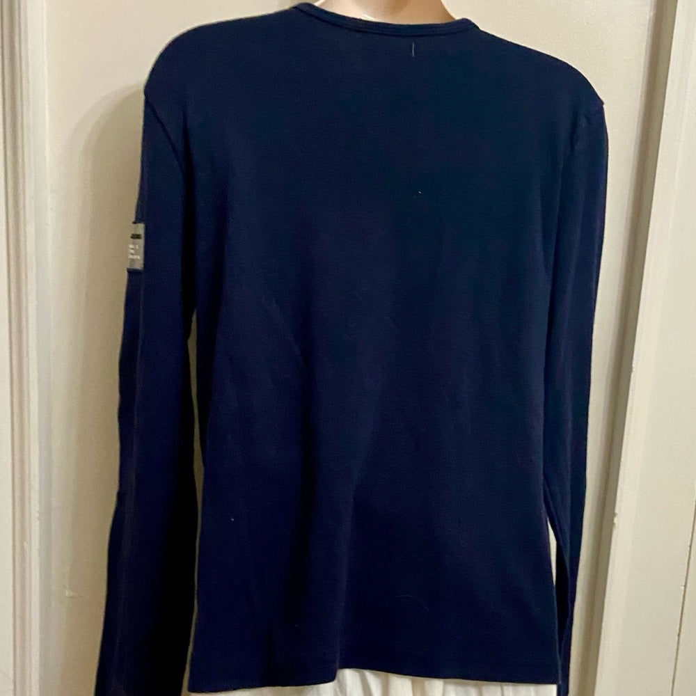 DKNY Jeans, Blue Pullover T-shirt Blouse (L)