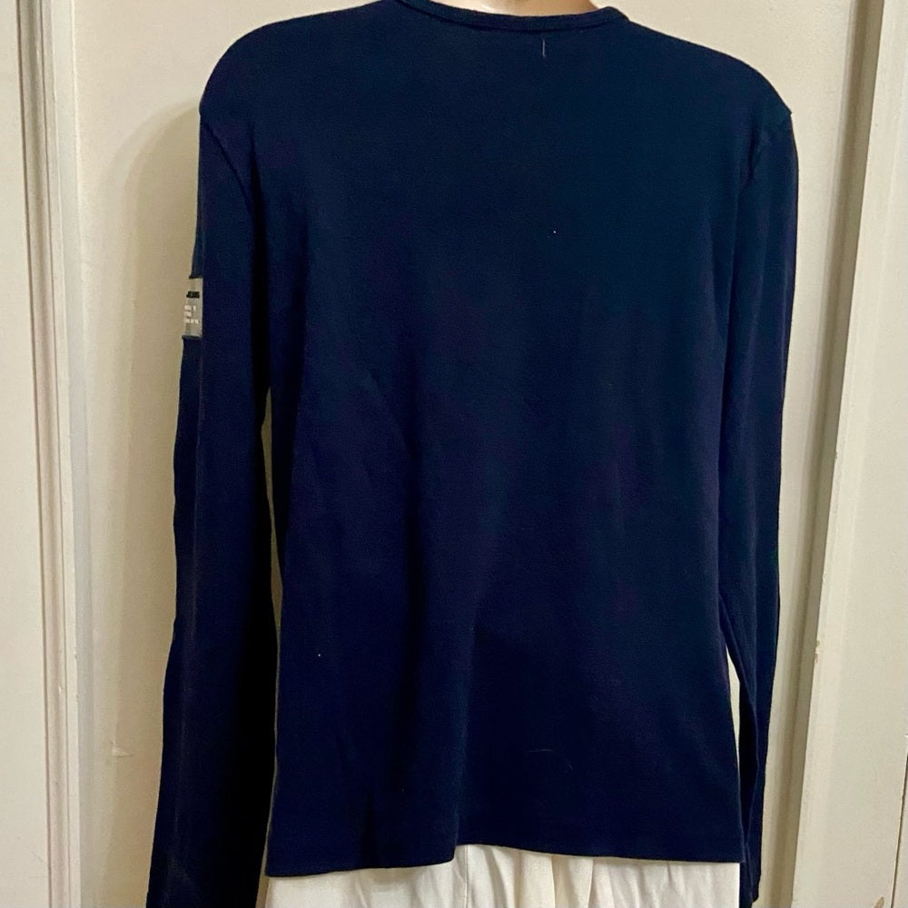 DKNY Jeans, Blue Pullover T-shirt Blouse (L)