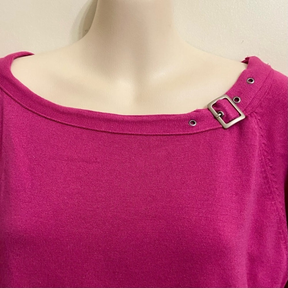 John Paul Richard Pink 3/4 Sleeves Blouse (L)