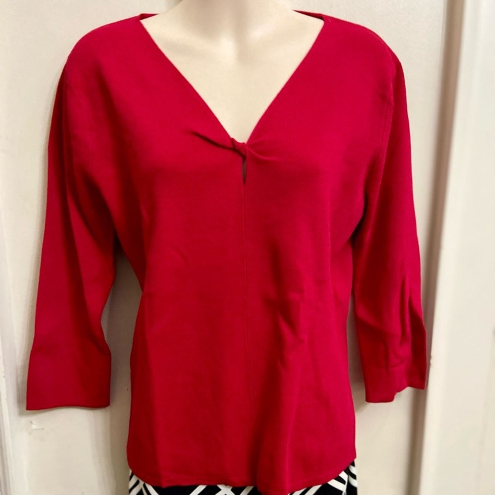Sag Harbor Ted 3/4 Sleeves Blouse (M)