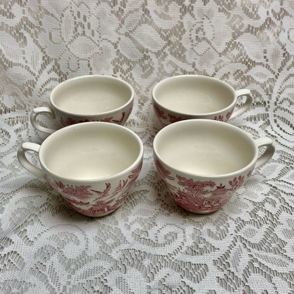 Vintage, Churchill 10pc Red Willow -Tea Set