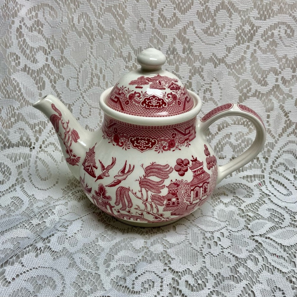 Vintage, Churchill 10pc Red Willow -Tea Set