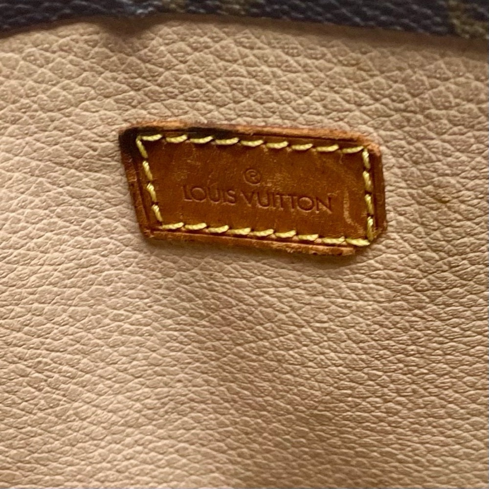 Vintage LouisVuitton BrownMono Coated Canvas Sac Plat Tote