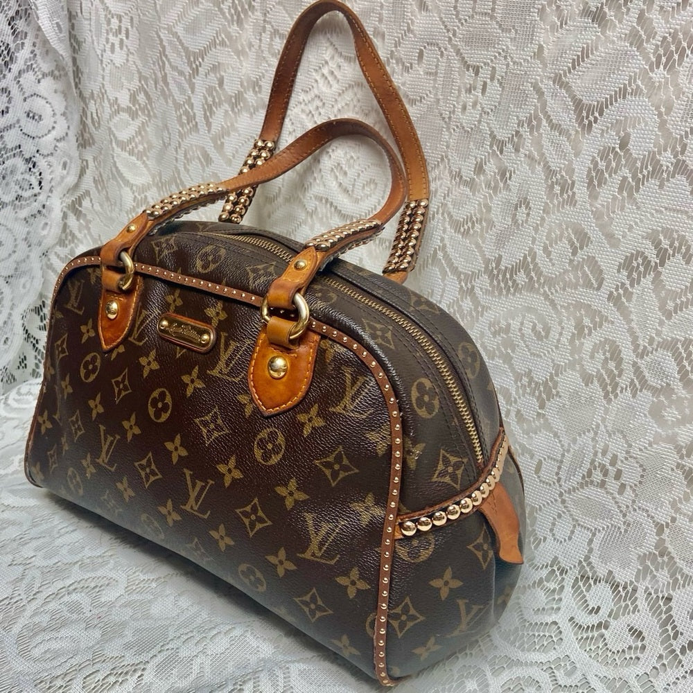 Vintage, Louis Vuitton Brown Mono Canvas Shoulder Bag