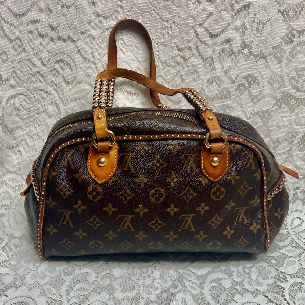 Vintage, Louis Vuitton Brown Mono Canvas Shoulder Bag