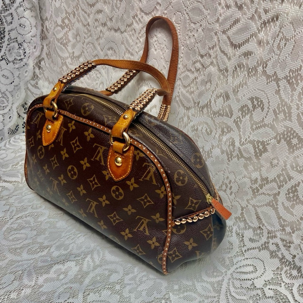 Vintage, Louis Vuitton Brown Mono Canvas Shoulder Bag