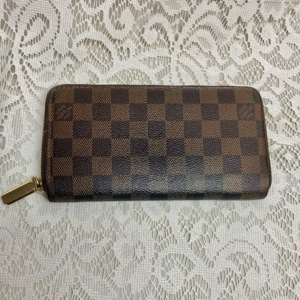 Louis Vuitton Damier Ebene Zippy Long Wallet 7.5in x 4in