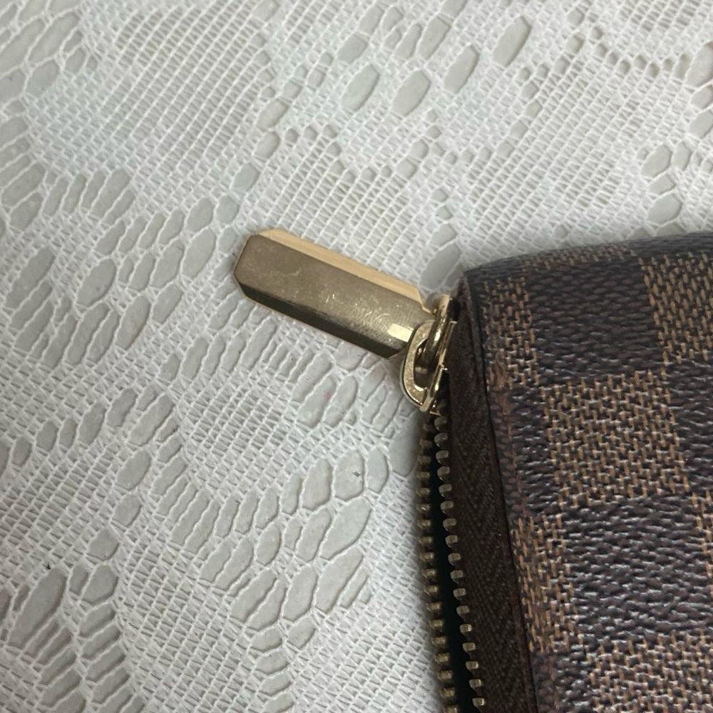 Louis Vuitton Damier Ebene Zippy Long Wallet 7.5in x 4in