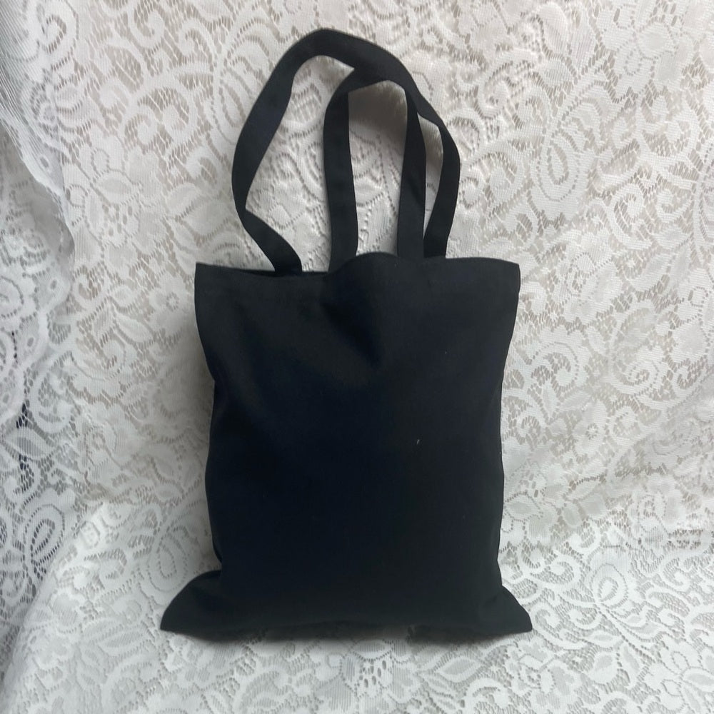 Louis Vuitton Black Denim-Canvas Shoulder Bag-Tote 14in x 14in